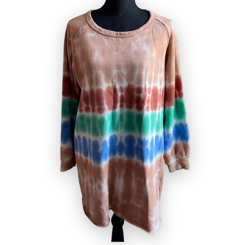 Blue buttercup tie dye Crewneck pullover